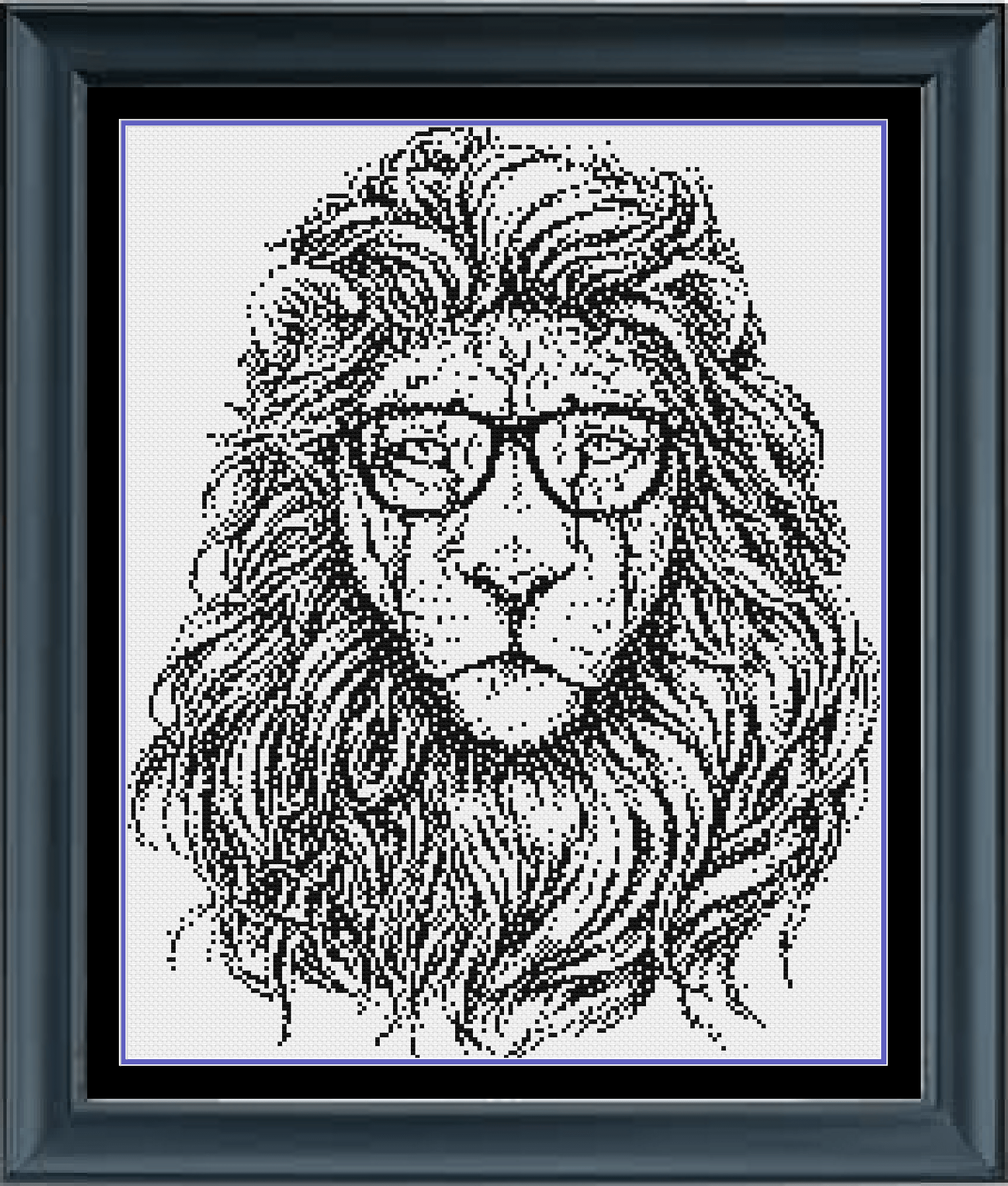 Stitching Jules Design Cross Stitch Pattern Instant PDF Download - $10 Lion Cross Stitch Pattern | Animal Cross Stitch Pattern | Blackwork | Instant PDF Download And Physical Pattern Options